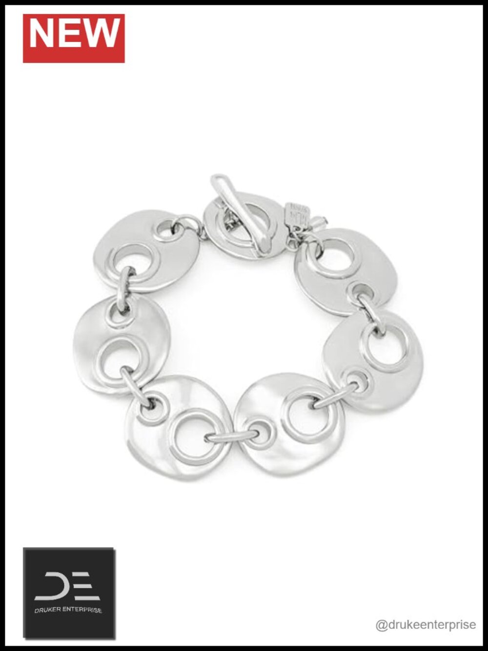 Mariner Link Bracelet Lightweight Toggle Closure Metal Women's Jewelry